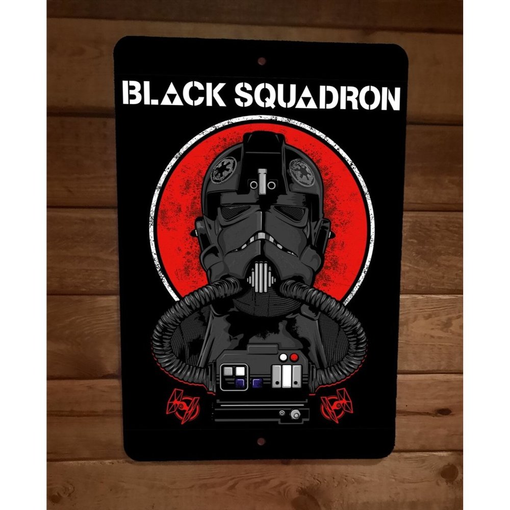 Black Squadron Star Wars Sabbath Parody 8x12‎ Metal Wall Sign